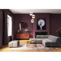 KARE Design Meubles>Pouf Belami velours gris