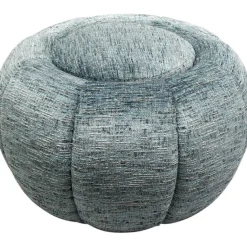 KARE Design Meubles>Pouf Fiori bleu Ø52cm