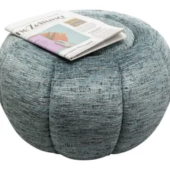 KARE Design Meubles>Pouf Fiori bleu Ø52cm