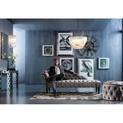 KARE Design Meubles>Recamière Desire gris argenté