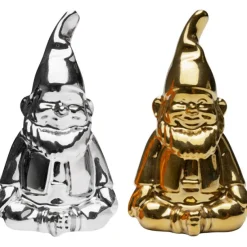 KARE Design Accessoires>Set sel et poivre Gnome argenté-doré (2/Set)