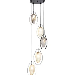 KARE Design Luminaires>Suspension Diamond Fever Spiral noir Ø42cm