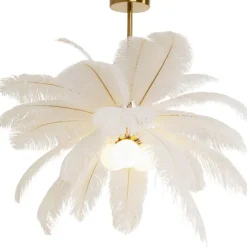 KARE Design Luminaires>Suspension Feather Palm blanc Ø87cm