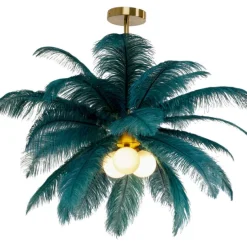 KARE Design Luminaires>Suspension Feather Palm vert Ø87cm