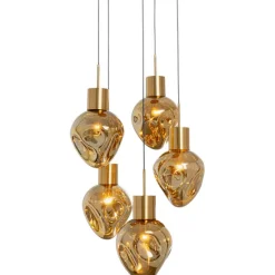KARE Design Luminaires>Suspension Supernova Amber Cinque Ø50cm