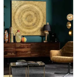 KARE Design Accessoires>Tableau décoratif Art Circle doré 120x120