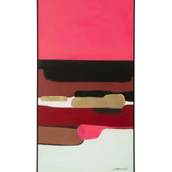 KARE Design Accessoires>Tableau encadré Abstract Shapes fuchsia 73x143cm