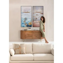 KARE Design Accessoires>Tableau encadré Cloud Boat 60x120cm