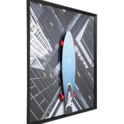 KARE Design Accessoires>Tableau encadré Skyline Skater 149x149cm