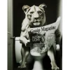 KARE Design Accessoires>Tableau en verre Bath Lionne 60x80cm