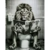 KARE Design Accessoires>Tableau en verre Bath Lion 60x80cm