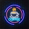KARE Design Accessoires>Tableau en verre Coffee LED 80x80cm