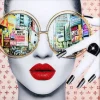 KARE Design Accessoires>Tableau en verre encadré Times Square View 80x80cm
