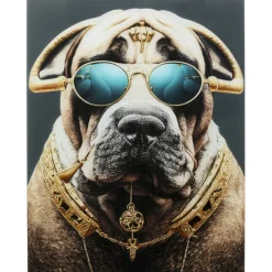 KARE Design Accessoires>Tableau en verre Fashion Dog 60x80cm