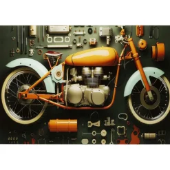 KARE Design Accessoires>Tableau en verre Garage Motorbike 60x80cm