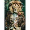 KARE Design Accessoires>Tableau en verre Mister Lion 150x100cm