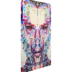 KARE Design Accessoires>Tableau en verre Pixel Face 120x80cm
