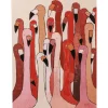 KARE Design Accessoires>Tableau sur toile Flamingo Meeting 90x120cm