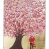 KARE Design Accessoires>Tableau sur toile Flower Couple doré-fuchsia80x100