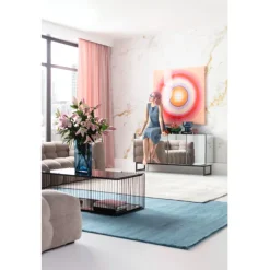 KARE Design Accessoires>Tableau sur toile Tendency Circle rose 120x120cm