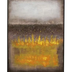 KARE Design Accessoires>Tableau sur toile Vista jaune 90x120cm