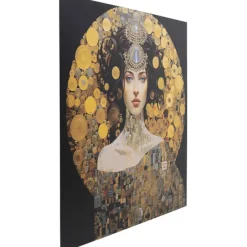 KARE Design Accessoires>Tableau verre Art Nouveau Lady 3D 120x120cm