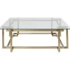 KARE Design Meubles>Table basse Clara doré 120x120cm