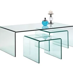 KARE Design Meubles>Table basse Clear Club (set de 3)