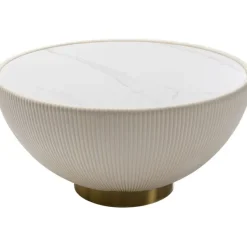 KARE Design Meubles>Table basse Endless Vegas blanc Ø71cm