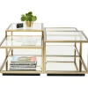 KARE Design Meubles>Table basse Luigi doré (jeu de 4)