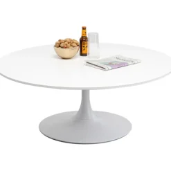 KARE Design Meubles>Table basse Schickeria blanc Ø110cm