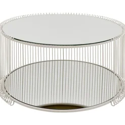 KARE Design Meubles>Table basse Wire Double Greige Ø80cm