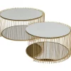 KARE Design Meubles>Table basse Wire Double laiton (2/Set)