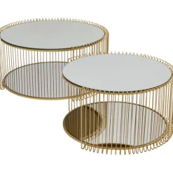 KARE Design Meubles>Table basse Wire Double laiton (2/Set)