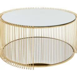KARE Design Meubles>Table basse Wire Double laiton Ø80cm