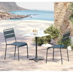 KARE Design Meubles>Table bistrot Kaffeehaus blanc 60x60cm