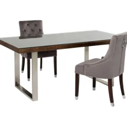 KARE Design Meubles>Table Conley chromé 180x90