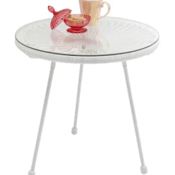 KARE Design Meubles>Table d appoint Acapulco blanc
