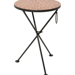 KARE Design Meubles>Table d appoint Clack Mosaic rouge Ø35cm