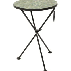 KARE Design Meubles>Table d appoint Clack Mosaic vert bleu Ø35cm