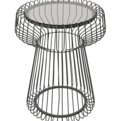 KARE Design Meubles>Table d appoint Lisboa noir Ø38cm