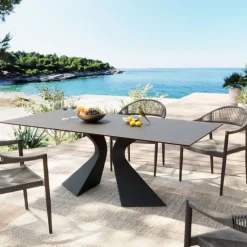 KARE Design Meubles>Table Gloria Ceramic noir 180x90cm