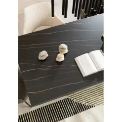 KARE Design Meubles>Table Gloria noir ceramique 200x100