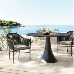 KARE Design Meubles>Table Grande Possibilita noir Ø110cm