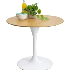 KARE Design Meubles>Table Invitation Set chêne blanc Ø90cm
