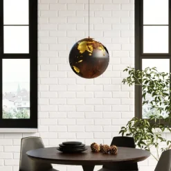 KARE Design Meubles>Table Invitation Set noyer noir Ø120cm
