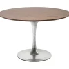 KARE Design Meubles>Table Invitation set noyer - zinc Ø120cm