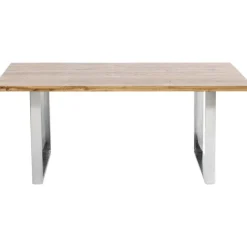 KARE Design Meubles>Table Jackie chêne-chromé 160x80