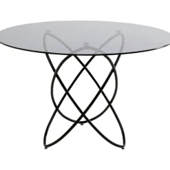 KARE Design Meubles>Table Molekular noir Ø120cm