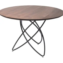 KARE Design Meubles>Table Molekular noir noyer Ø120cm